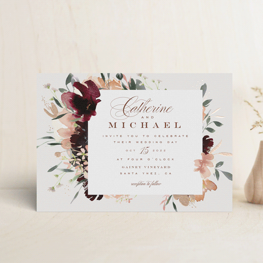 fall wedding invites