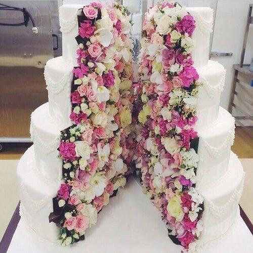 Inside-Out Wedding Cake