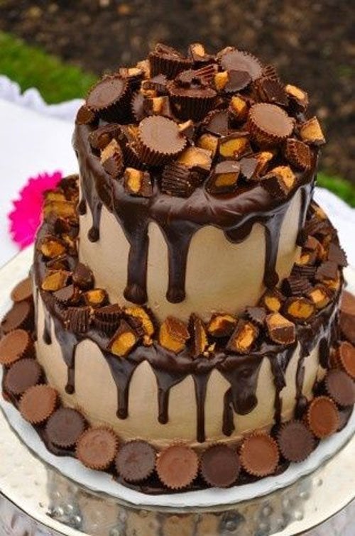 Chocolate Candy Wedding Cake