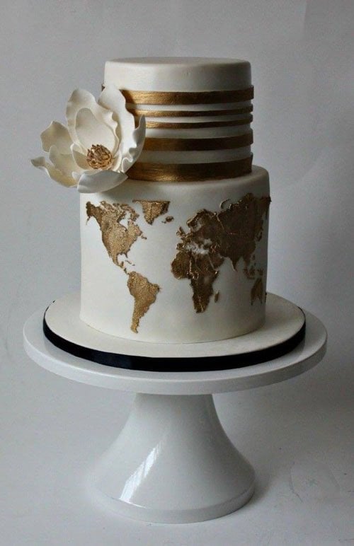 Around the World Wedding Cake