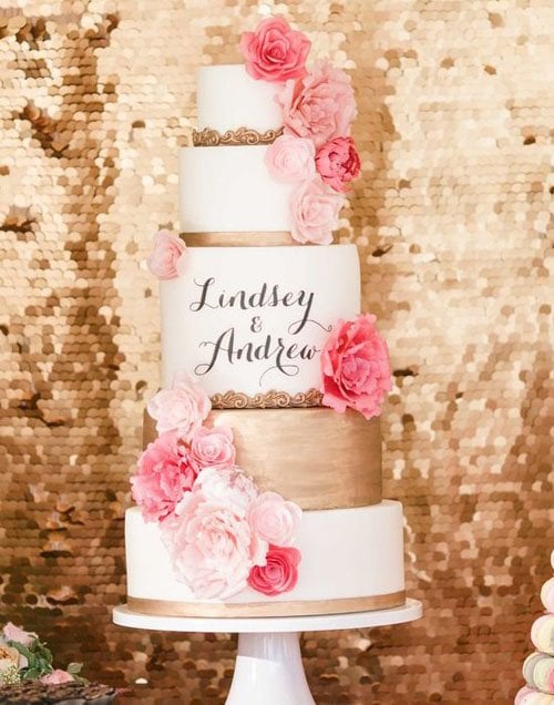Calligraphy Wedding Cake