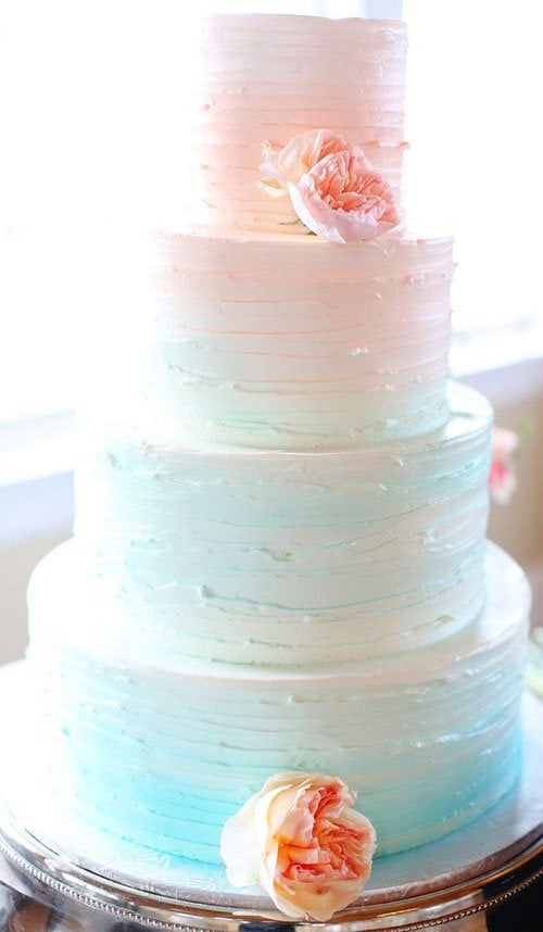 Two-Tone Wedding Cake