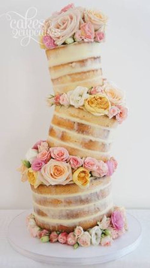 Leaning Wedding Cake