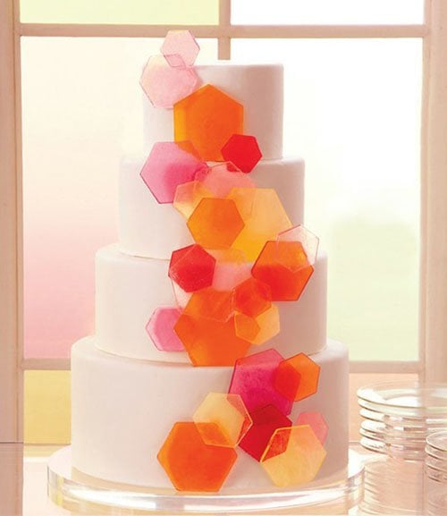 Geometric Wedding Cake