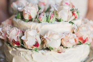 rustic wedding cake
