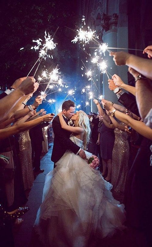 Amazing Wedding Sparkler Exits