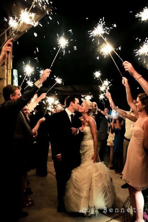 Amazing Wedding Sparkler Exits