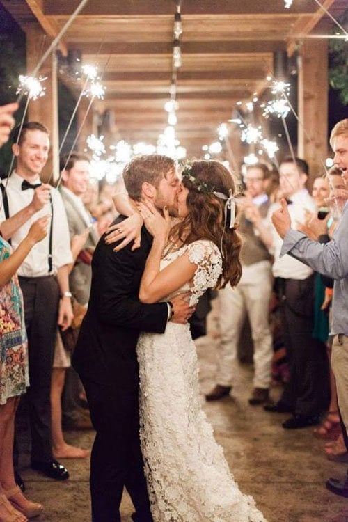 Amazing Wedding Sparkler Exits