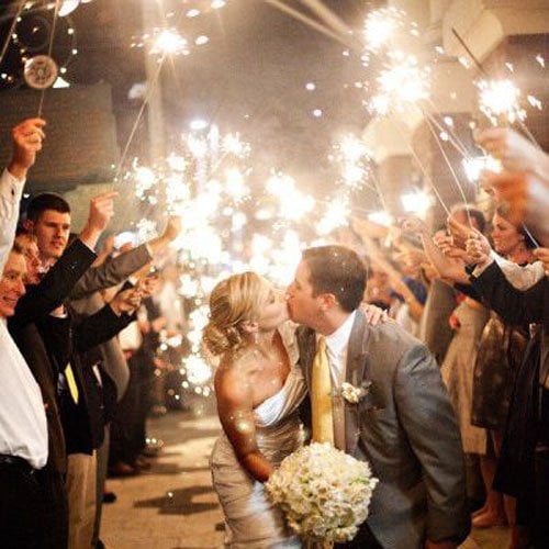 Amazing Wedding Sparkler Exits
