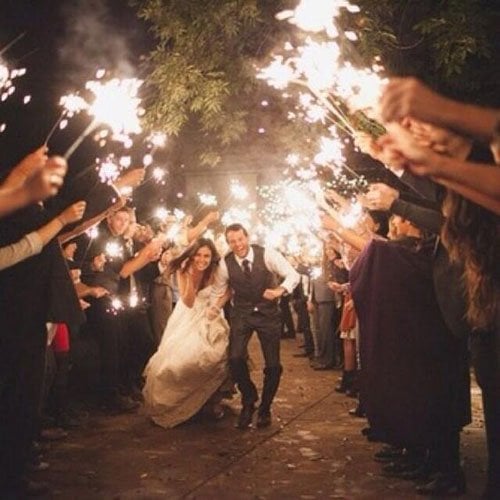 Amazing Wedding Sparkler Exits