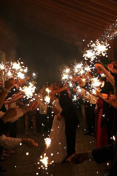 Amazing Wedding Sparkler Exits
