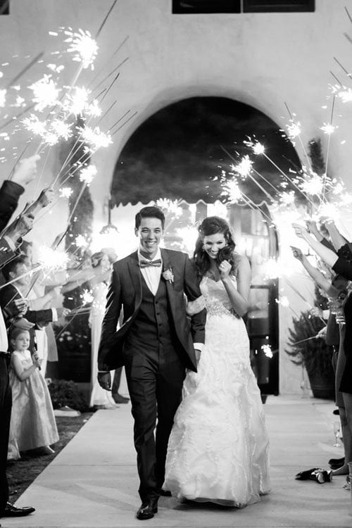 Amazing Wedding Sparkler Exits