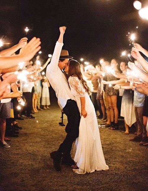Amazing Wedding Sparkler Exits