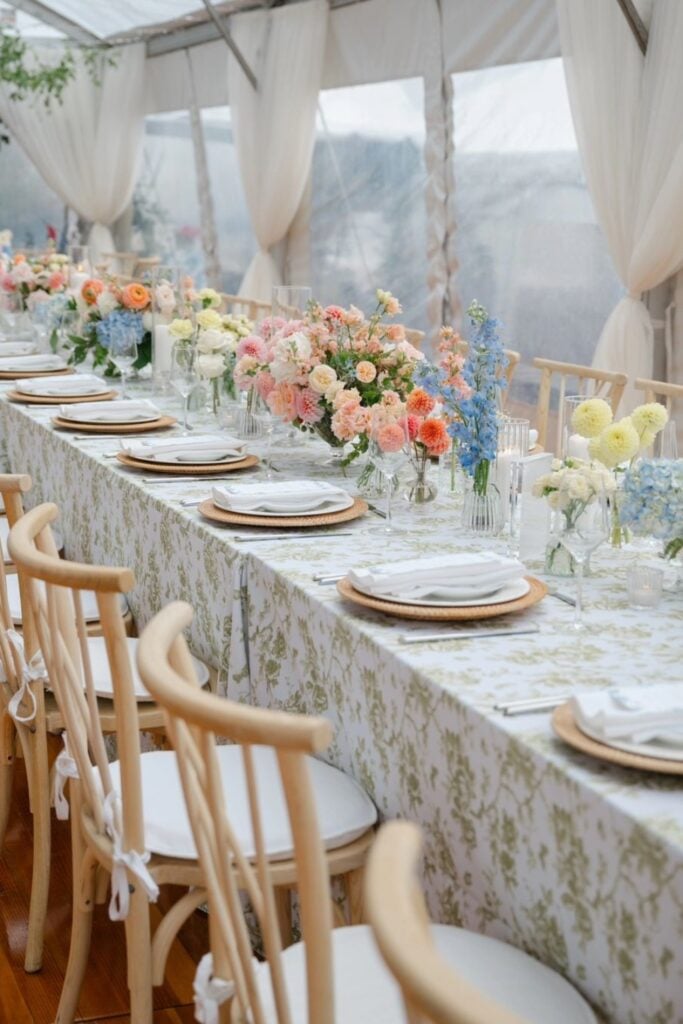 Pastel Wedding Centerpiece