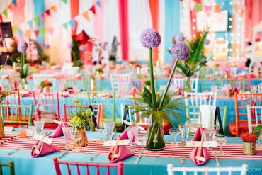 how to decorate a plain wedding venue