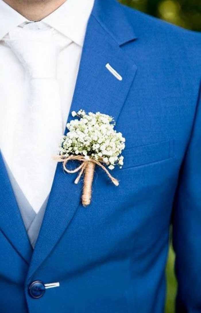 Baby's Breath Boutonniere