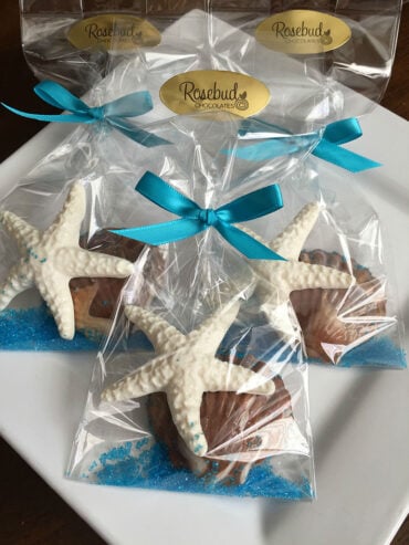 Beach Wedding Favor Chocolates