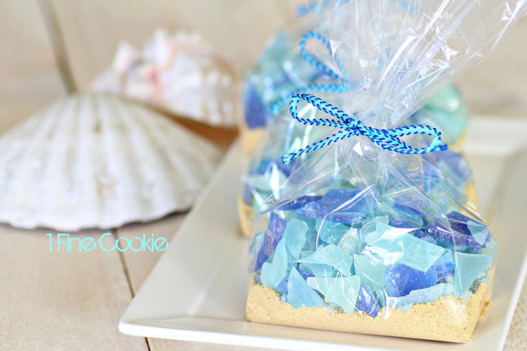 Beach Wedding Favor Sea Glass Candy