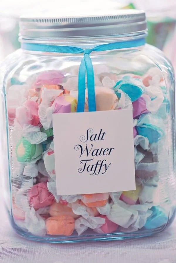 Beach Wedding Favor Salt Water Taffy