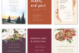 best fall wedding invites