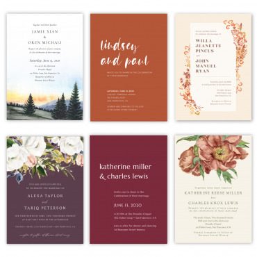 best fall wedding invites