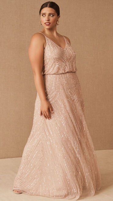BHLDN Fidelia Blush Dress