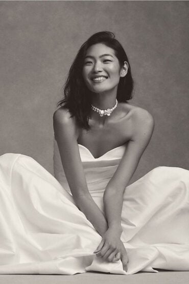 Jenny Yoo Preston Strapless Ball-Skirt Taffeta Wedding Gown