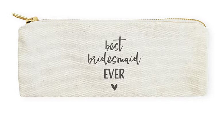 Bridesmaid Pouch White