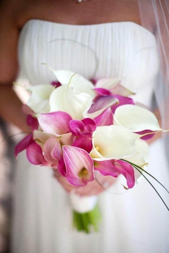 Calla Lily Wedding Bouquet Tropical