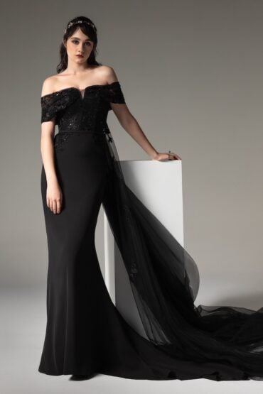 black wedding dress by cocomelody