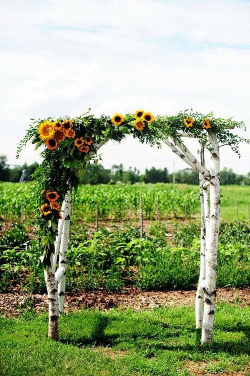 Country Wedding Ideas Natural Arch