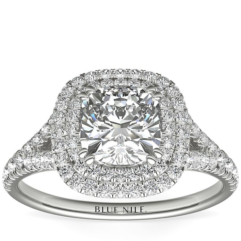 cushion cut engagement ring