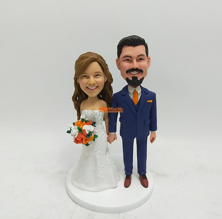 Custom Bobble Head Wedding Cake Topper