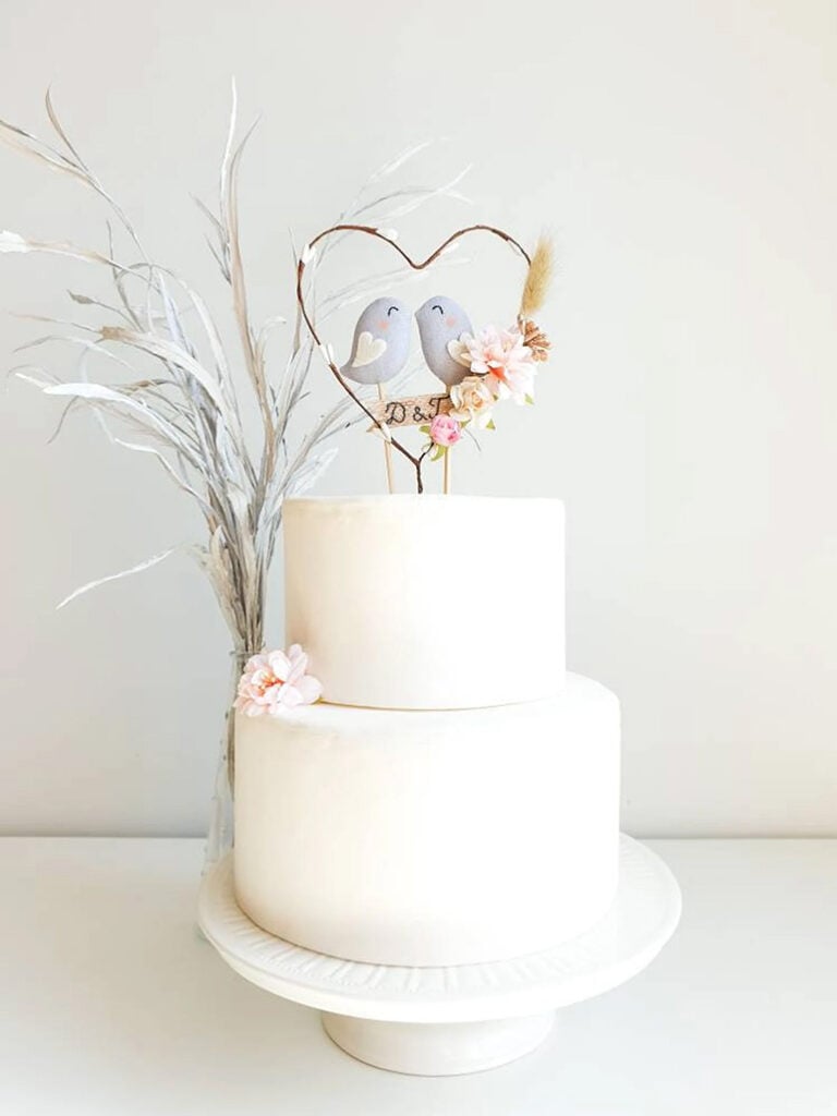 Etsy Personalized Wedding Cake Topper Birds