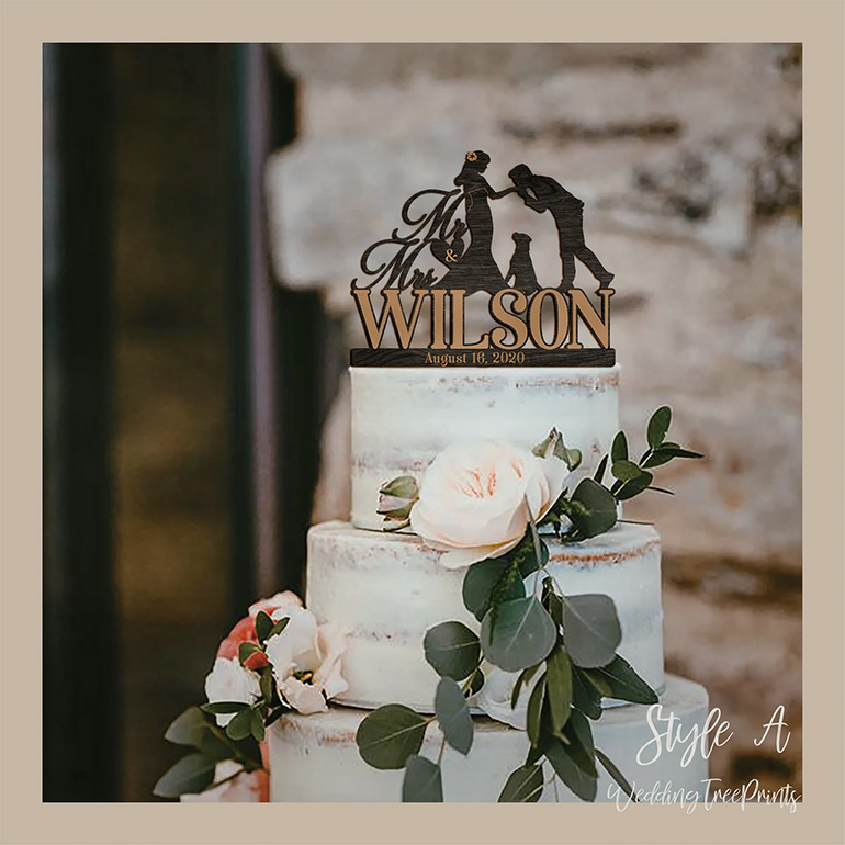Etsy Wedding Cake Topper Dog