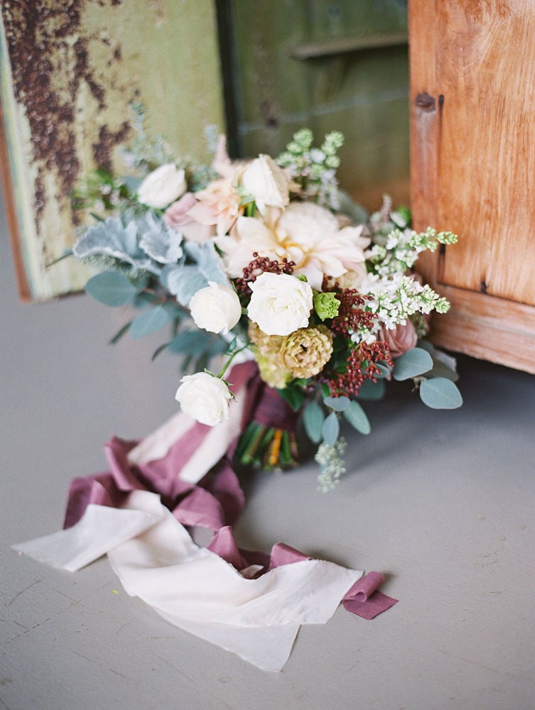 Fall Wedding Bouquet Classic White