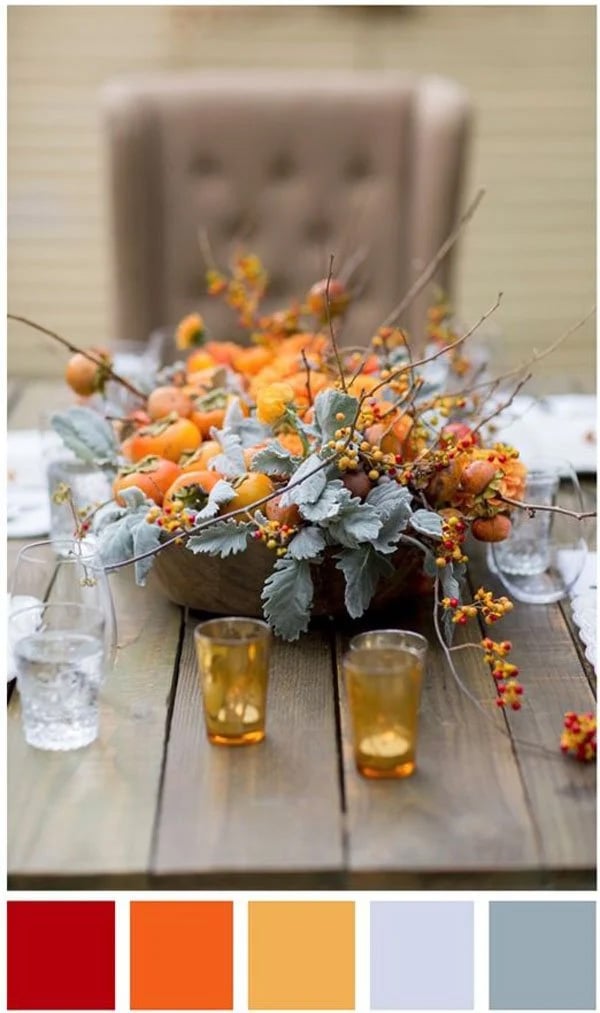 Fall Wedding Colors Palette