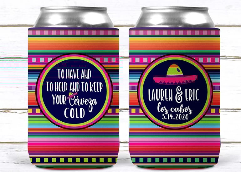 Fiesta Party Wedding Koozies