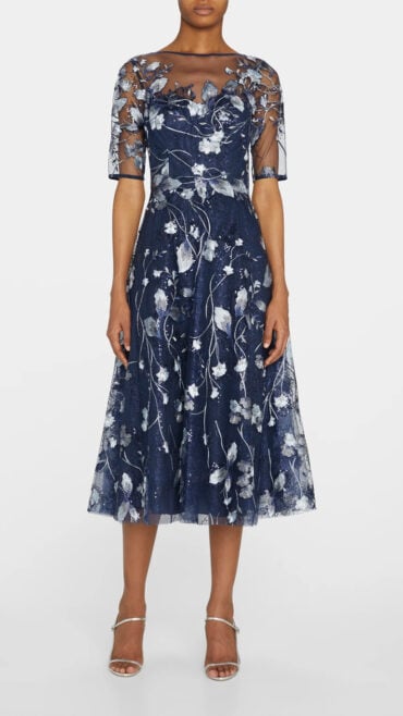 Floral Tulle Cocktail Dress