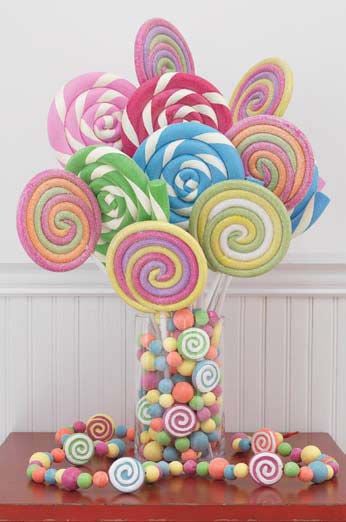 Flowerless Wedding Centerpieces Candy