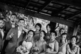 wedding party photo funny