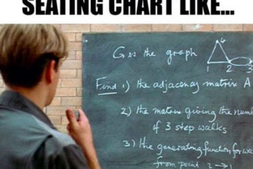 wedding seating chart meme