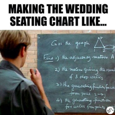 wedding seating chart meme