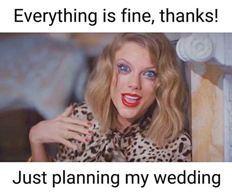 taylor swift wedding meme