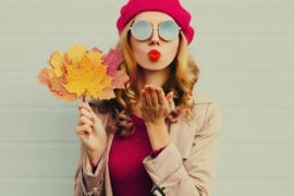 Girl and Red Lipstick