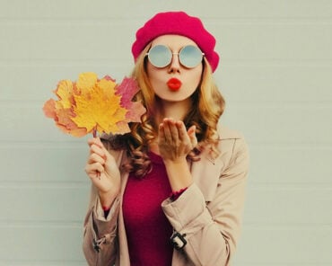Girl and Red Lipstick