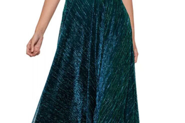 Green Metallic Gown