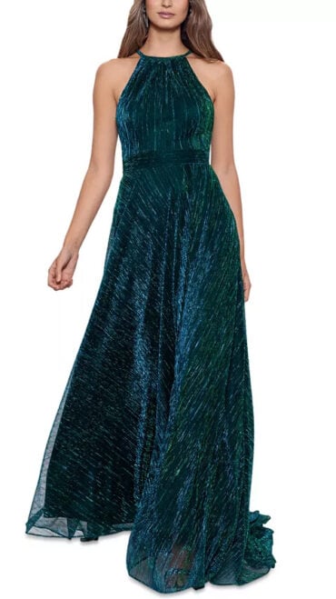 Green Metallic Gown