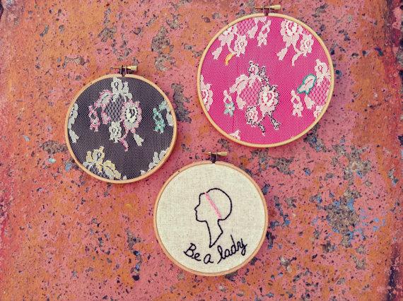 Fun Wedding Accessory: Embroidery Hoops