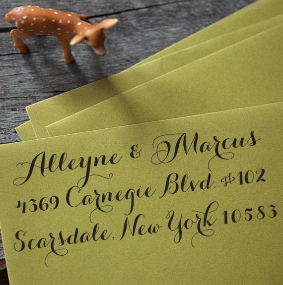 Wedding Invites: The Perfect Return Address Stamp